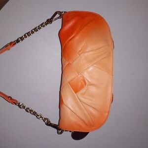 Bebe, handbag, purse, mcbling, orange, y2k